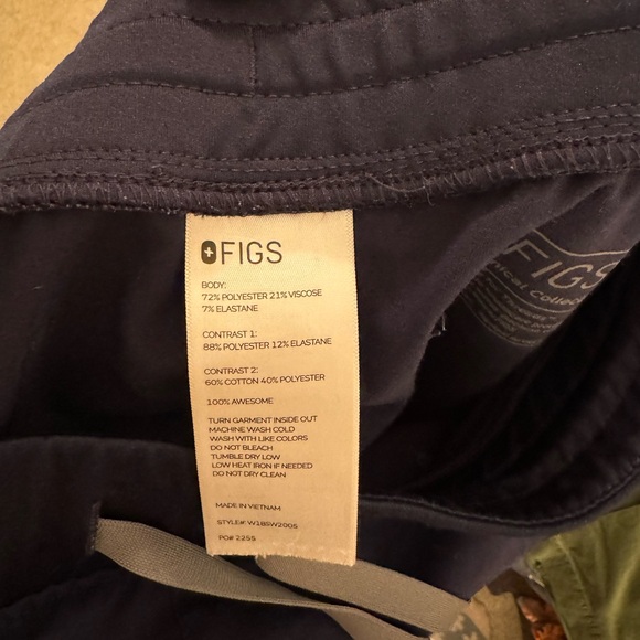 Navy blue Figs joggers - Picture 2 of 3